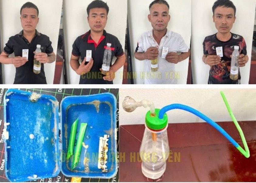 Các đối tượng tại cơ quan công an