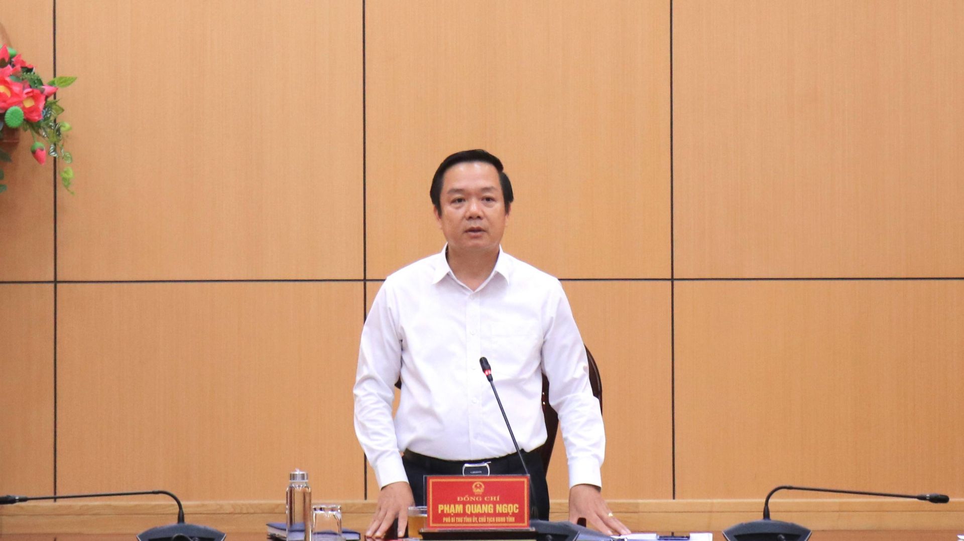 Chủ tịch UBND tỉnh Ninh Bình Phạm Quang Ngọc