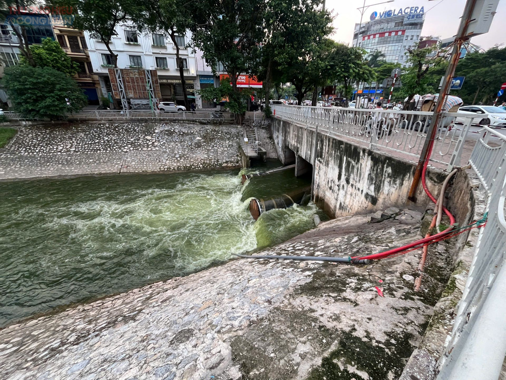 Những ngày này, người dân Thủ đô không khỏi ngỡ ngàng khi đi ngang qua sông Tô Lịch, chứng kiến dòng nước vốn gắn liền với ô nhiễm nay bỗng trong xanh hiếm thấy. Sau nhiều năm đen đặc và bốc mùi, mặt sông như khoác lên “tấm áo mới”, mang lại cảm giác dễ chịu và một diện mạo tươi sáng hơn cho không gian đô thị.