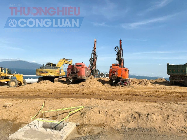 Đại công trường thay da đổi thịt từng ngày về tiến độ thi công. Ảnh: Lê Dũng