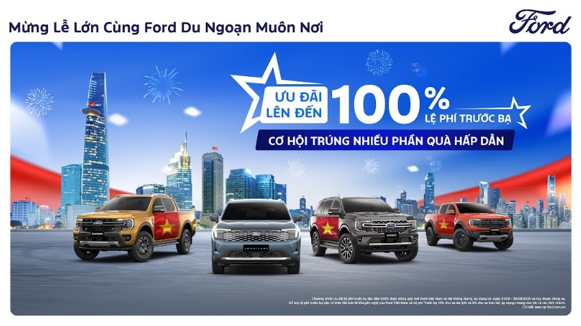 Ford Việt Nam tung ưu đãi khủng tháng 9