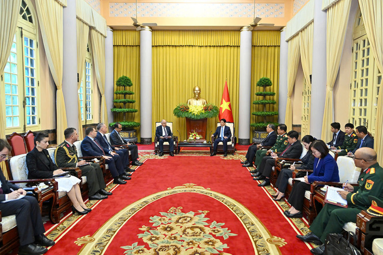 Toàn cảnh buổi tiếp. (Ảnh: Thủy Nguyên) Toàn cảnh buổi tiếp. (Ảnh: Thủy Nguyên)