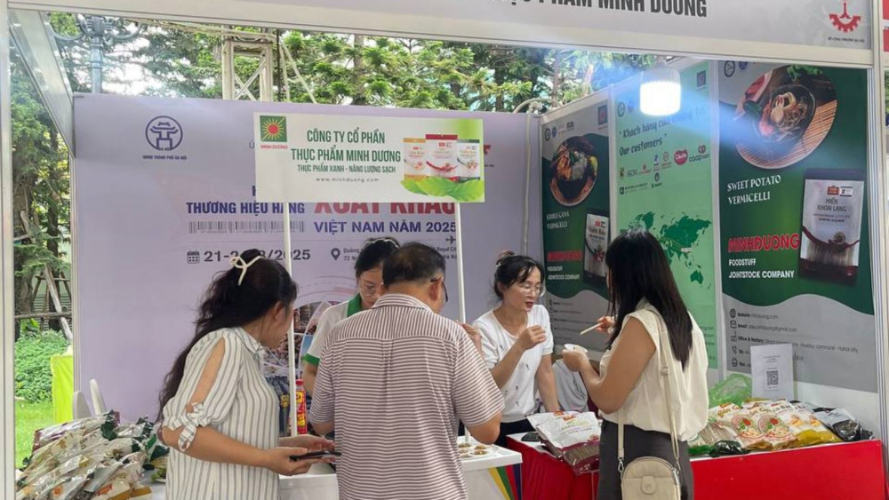 Gian hàng của Công ty CP Thực phẩm Minh Dương tại Hội chợ Thương hiệu Hàng xuất khẩu Việt Nam 2025 diễn ra từ ngày 21/8/2025 - 24/8/2025 tại Trung tâm thương mại Vincom Mega Mall Royal City, số 72A Nguyễn Trãi, thành phố Hà Nội Gian hàng của Công ty CP Thực phẩm Minh Dương tại Hội chợ Thương hiệu Hàng xuất khẩu Việt Nam 2025 diễn ra từ ngày 21/8/2025 - 24/8/2025 tại Trung tâm thương mại Vincom Mega Mall Royal City, số 72A Nguyễn Trãi, thành phố Hà Nội