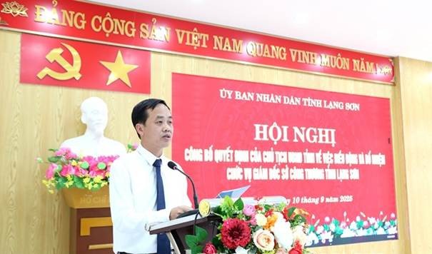 tân Giám đốc Sở Công Thương tỉnh Lạng Sơn Bùi Quốc Khánh