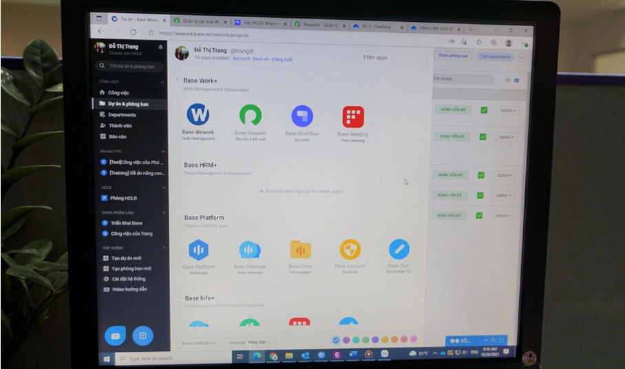 Ứng dụng Base được Công ty Nhiệt điện Phú Mỹ áp dụng Ứng dụng Base được Công ty Nhiệt điện Phú Mỹ áp dụng