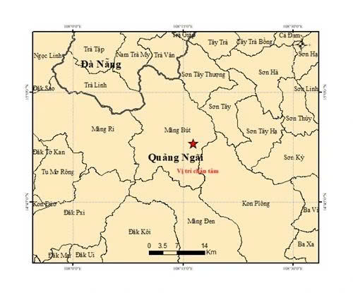 Bản đồ chấn tâm động đất 3.6