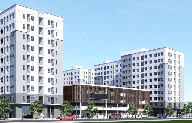 Phối cảnh dự án hơn 700 căn hộ nhà ở xã hội sắp được xây dựng tại Đà Nẵng. Ảnh: Ban Quản lý