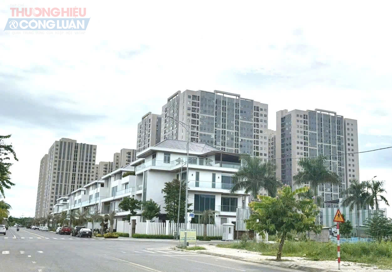 Thời gian qua, TP.Đà Nẵng đang nỗ lực để hoàn thành mục tiêu xây dựng các dự án nhà ở xã hội. Ảnh:Dự án chung cư nhà ở xã hội, khu đô thị xanh Bàu Tràm Lakeside.