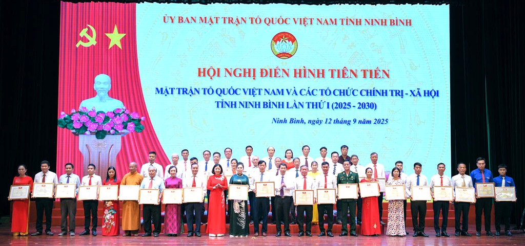 Ninh Bình: Hội nghị điển hình tiên tiến MTTQ và các đoàn thể chính trị - xã hội giai đoạn 2020 - 2025