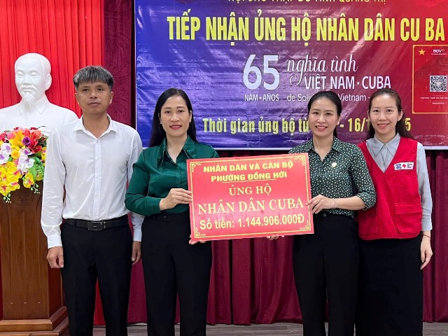 Nhân dân Quảng Trị đồng lòng hướng về Cuba với nghĩa tình sâu nặng.