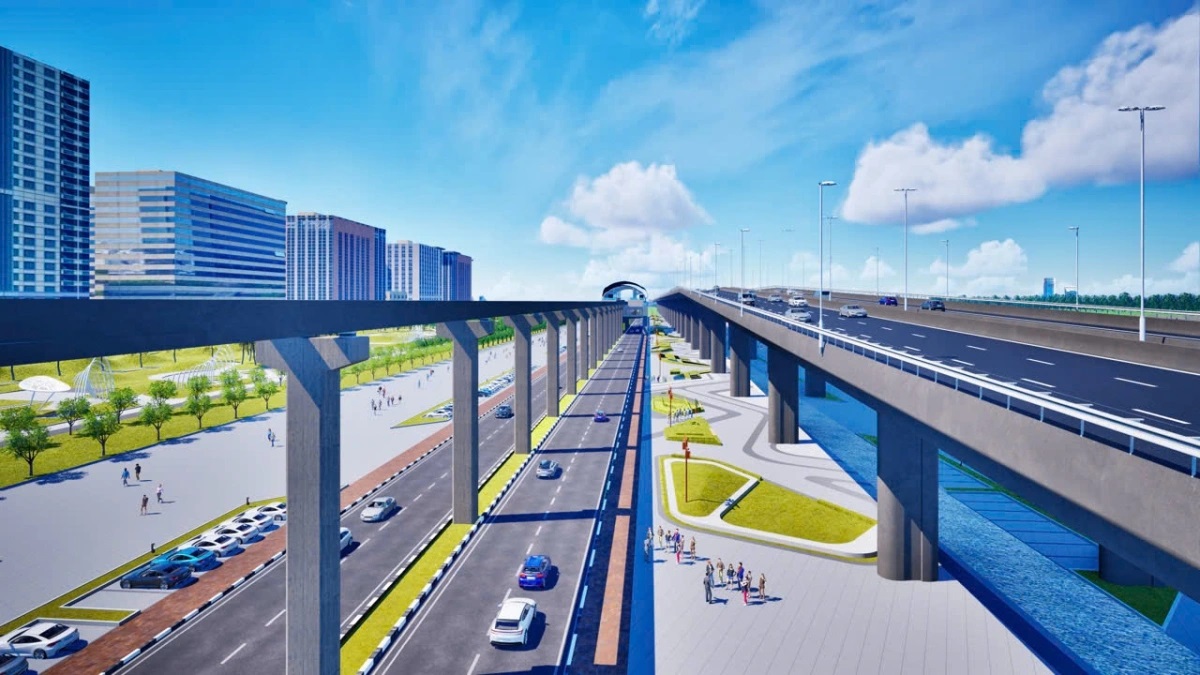 Phối cảnh siêu đại lộ 300.000 tỷ Hà Nội ven sông Hồng, một kỳ tích mới của thủ đô.