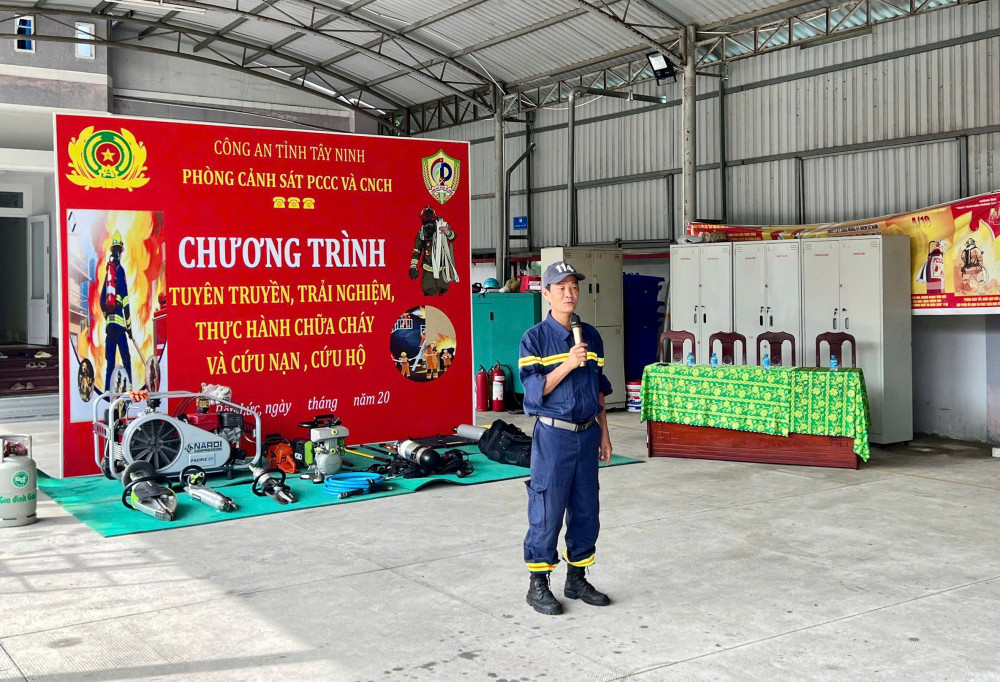 Tây Ninh: Tuyên truyền, thực hành chữa cháy và cứu nạn, cứu hộ