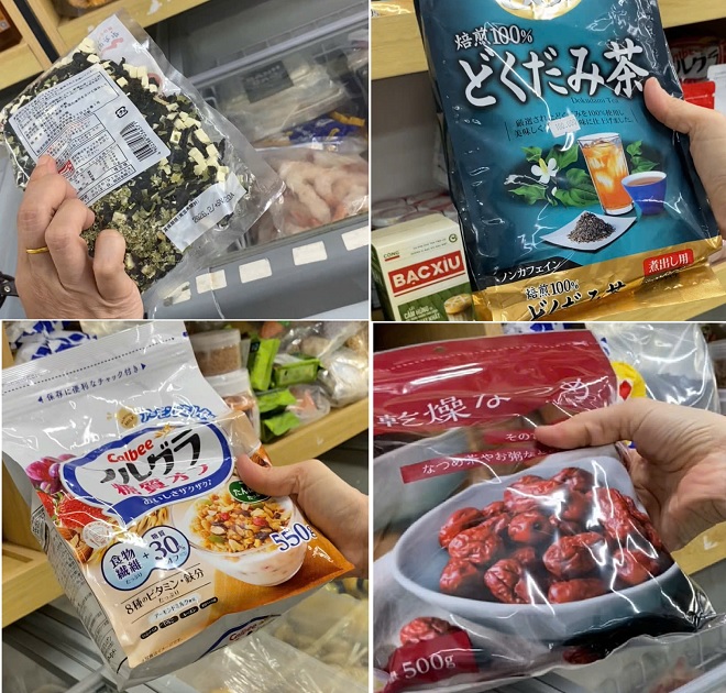 Không dừng lại ở các mặt hàng nhu yếu phẩm trong nước, tại cơ sở Thanh Thanh còn bán nhiều sản phẩm nhập ngoại