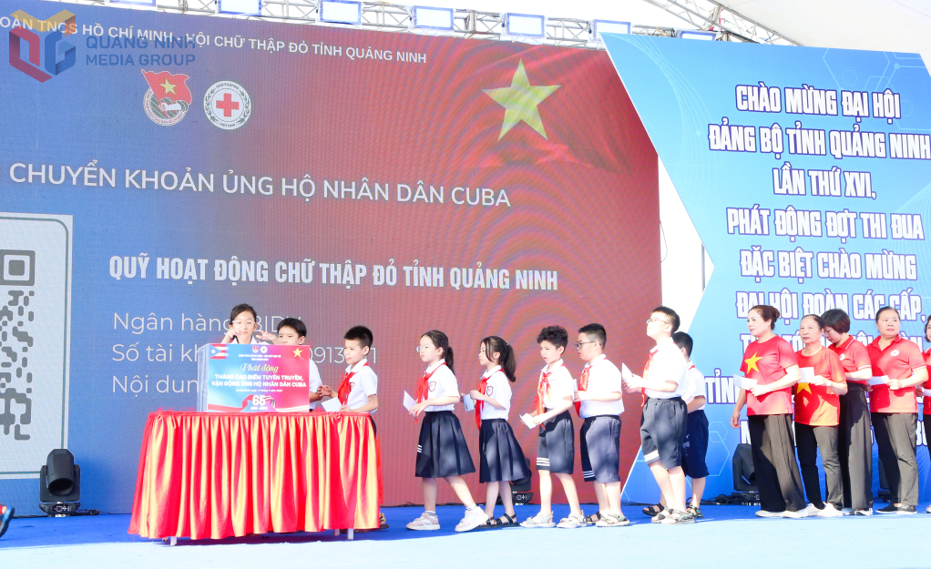Tỉnh Đoàn và Hội Chữ Thập đỏ tỉnh Quảng Ninh vận động quyên góp ủng hộ nhân dân Cuba