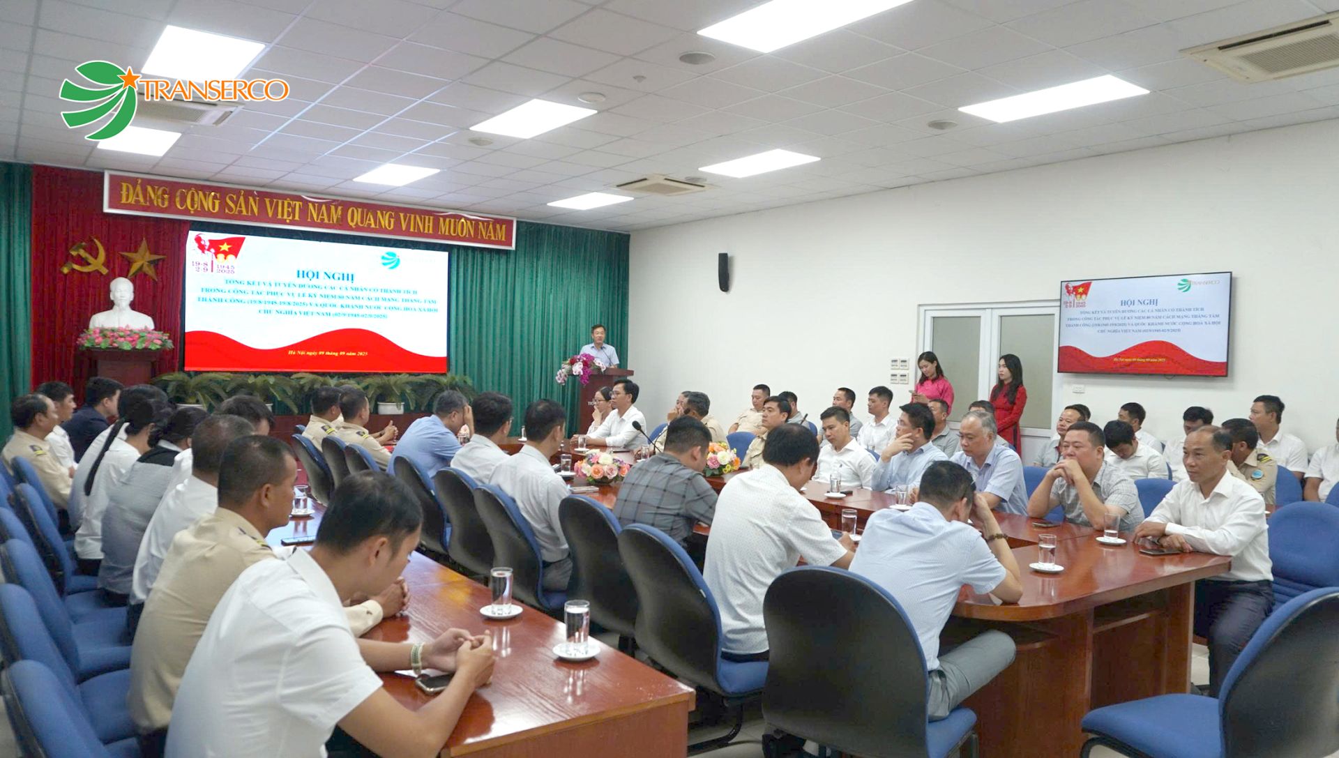 Transerco tổng kết và tuyên dương các cá nhân có thành tích trong công tác phục vụ lễ kỷ niệm 80 năm Cách mạng tháng Tám và Quốc khánh 2/9