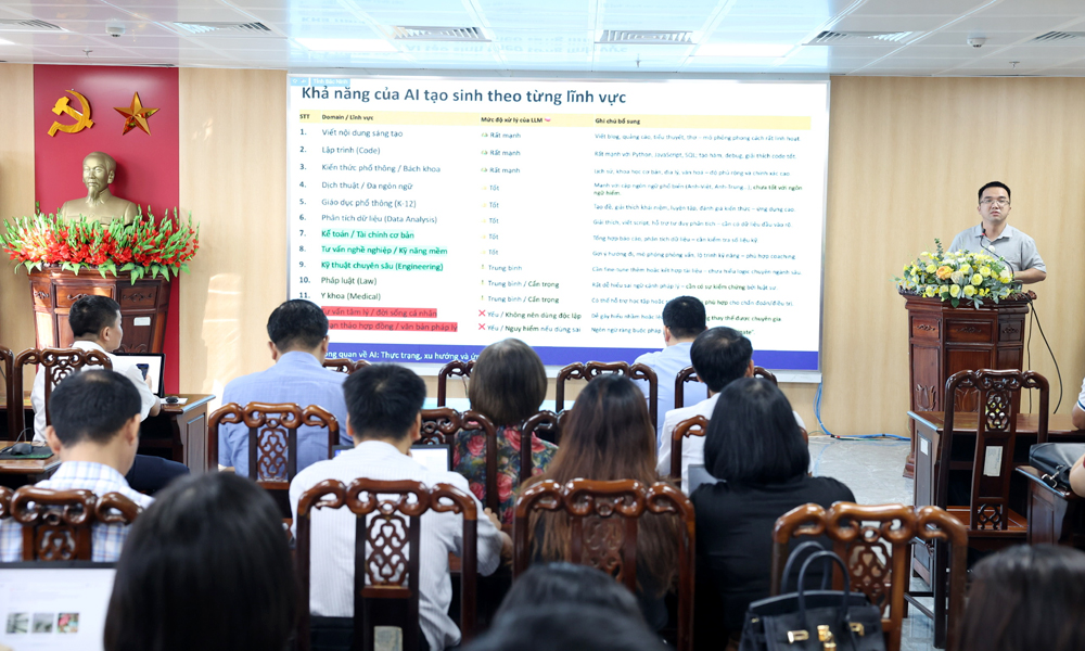 Bắc Ninh: Tập huấn khai thác, ứng dụng trí tuệ nhân tạo (AI) cho cán bộ, công chức