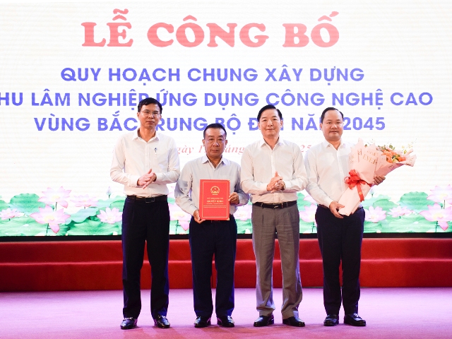 Công bố quy hoạch Khu lâm nghiệp ứng dụng công nghệ cao vùng Bắc Trung Bộ