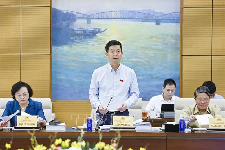 Tổng Thư ký Quốc hội, Chủ nhiệm Văn phòng Quốc hội Lê Quang Tùng phát biểu - Ảnh: Doãn Tấn/TTXVN