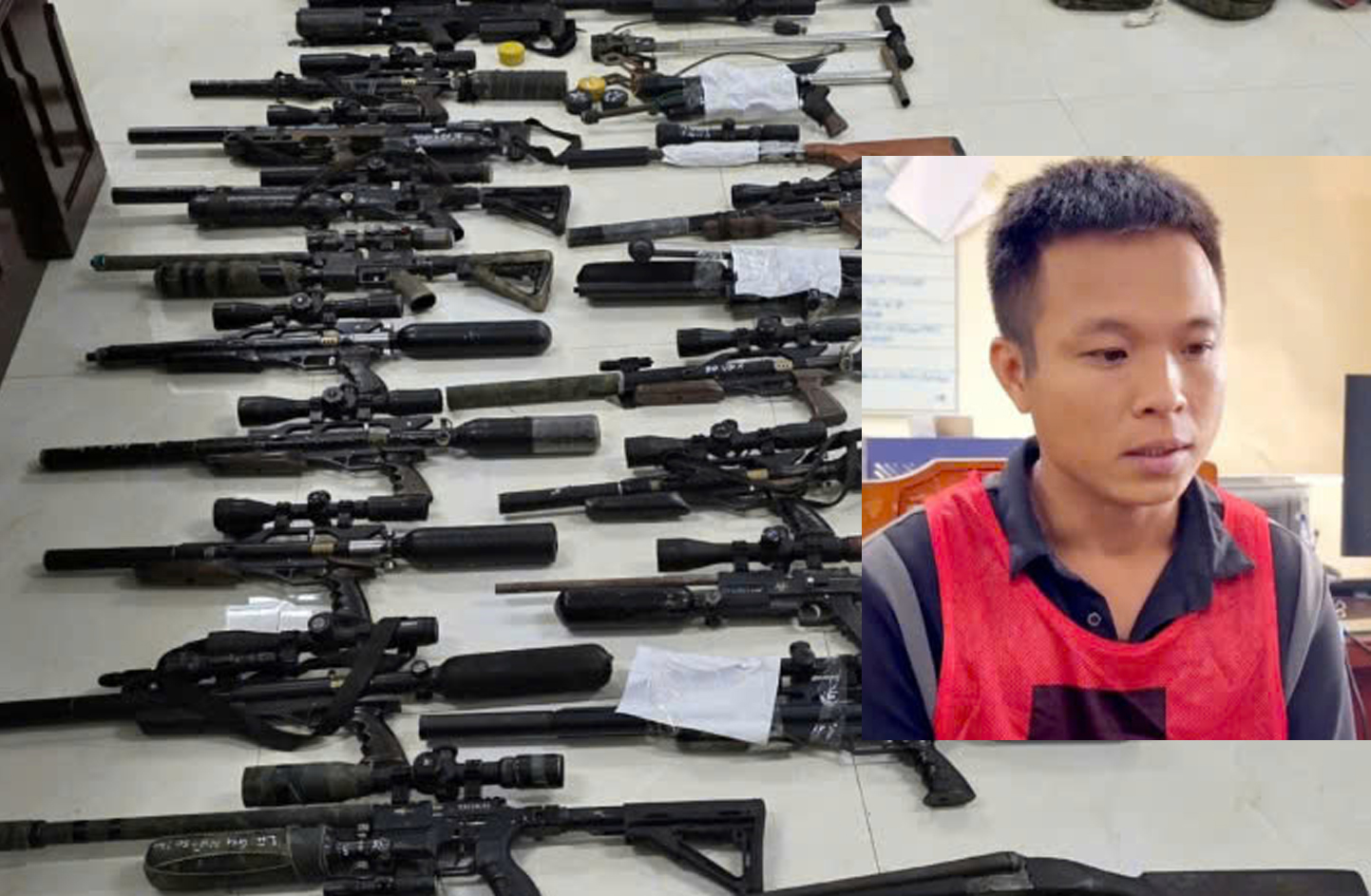 Đối tượng v&agrave; một số tang vật