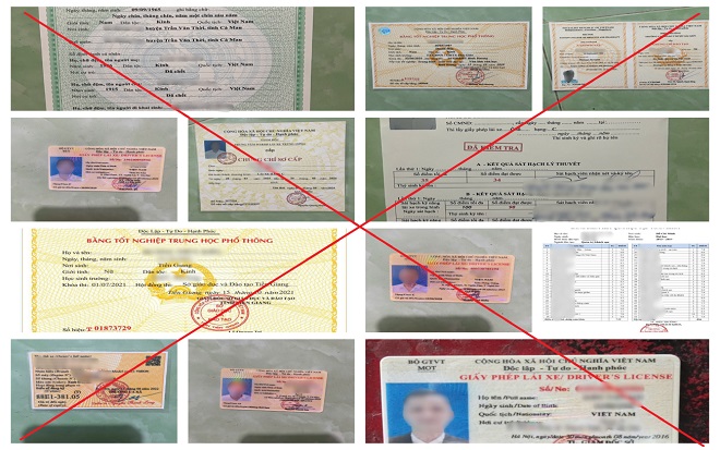 Số giấy tờ giả