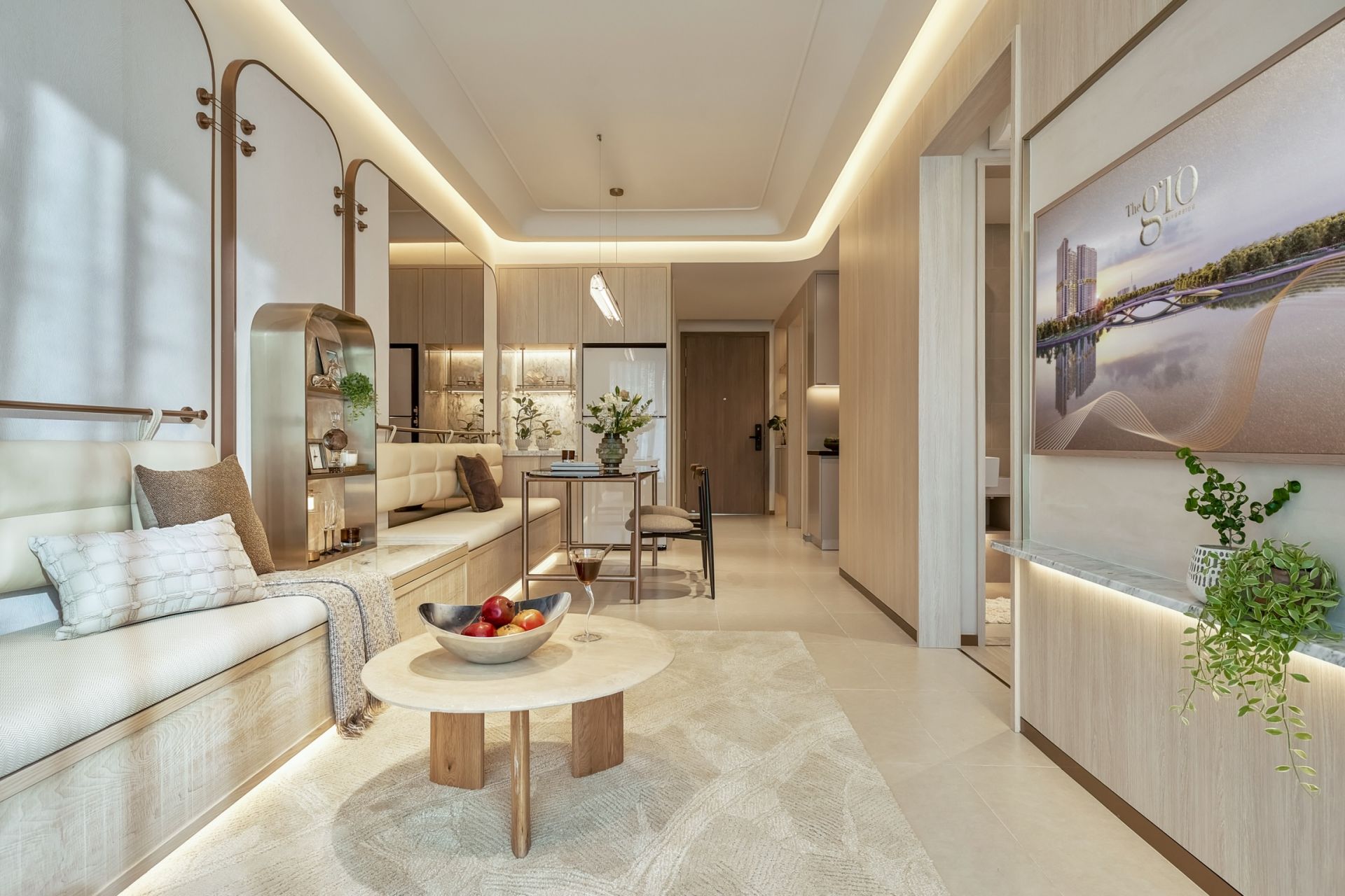 Không gian sống tại căn hộ diện tích 65m2 Không gian sống tại căn hộ diện tích 65m2