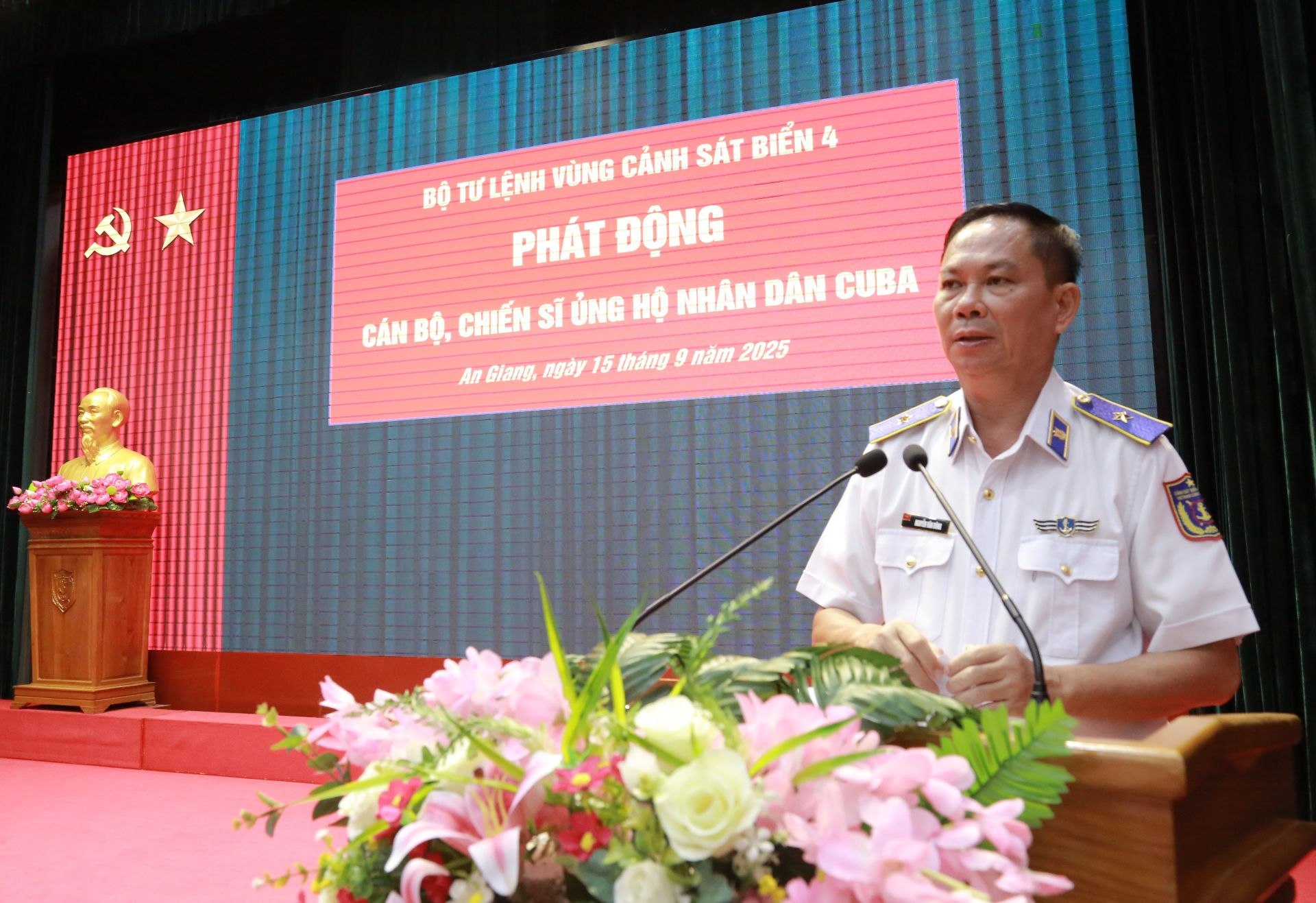 Cán bộ, chiến sĩ Bộ Tư lệnh Vùng Cảnh sát biển 4: Hướng về Nhân dân Cuba