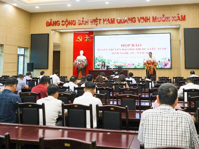 Nghệ An tổ chức họp báo, chuẩn bị cho Đại hội thi đua yêu nước năm 2025