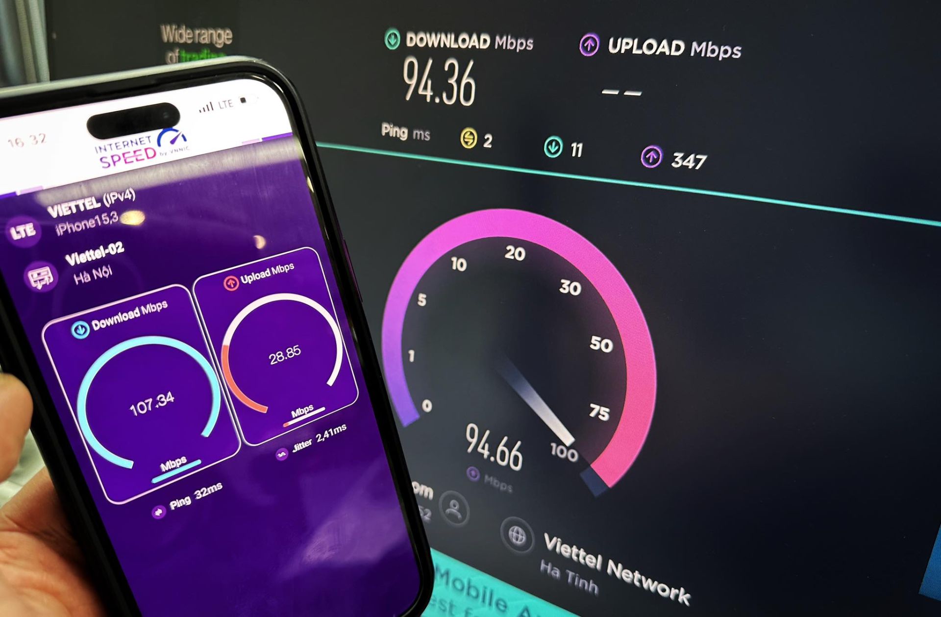 Tốc độ Internet cáp quang Việt Nam liên tiếp tăng bậc