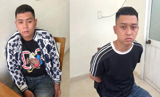 Hai đối tượng trực tiếp cho vay lãi nặng. Ảnh: CA Đà Nẵng