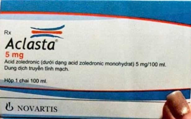 Xác minh, xử lý thông tin về các thuốc Aclasta có dấu hiệu giả mạo