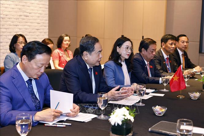 Chủ tịch Quốc hội Trần Thanh Mẫn phát biểu. Ảnh: Doãn Tấn/TTXVN