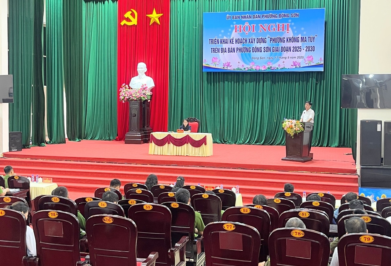 Phường Đông Sơn triển khai Đề án xây dựng "phường không ma tuý" giai đoạn 2025 - 2030
