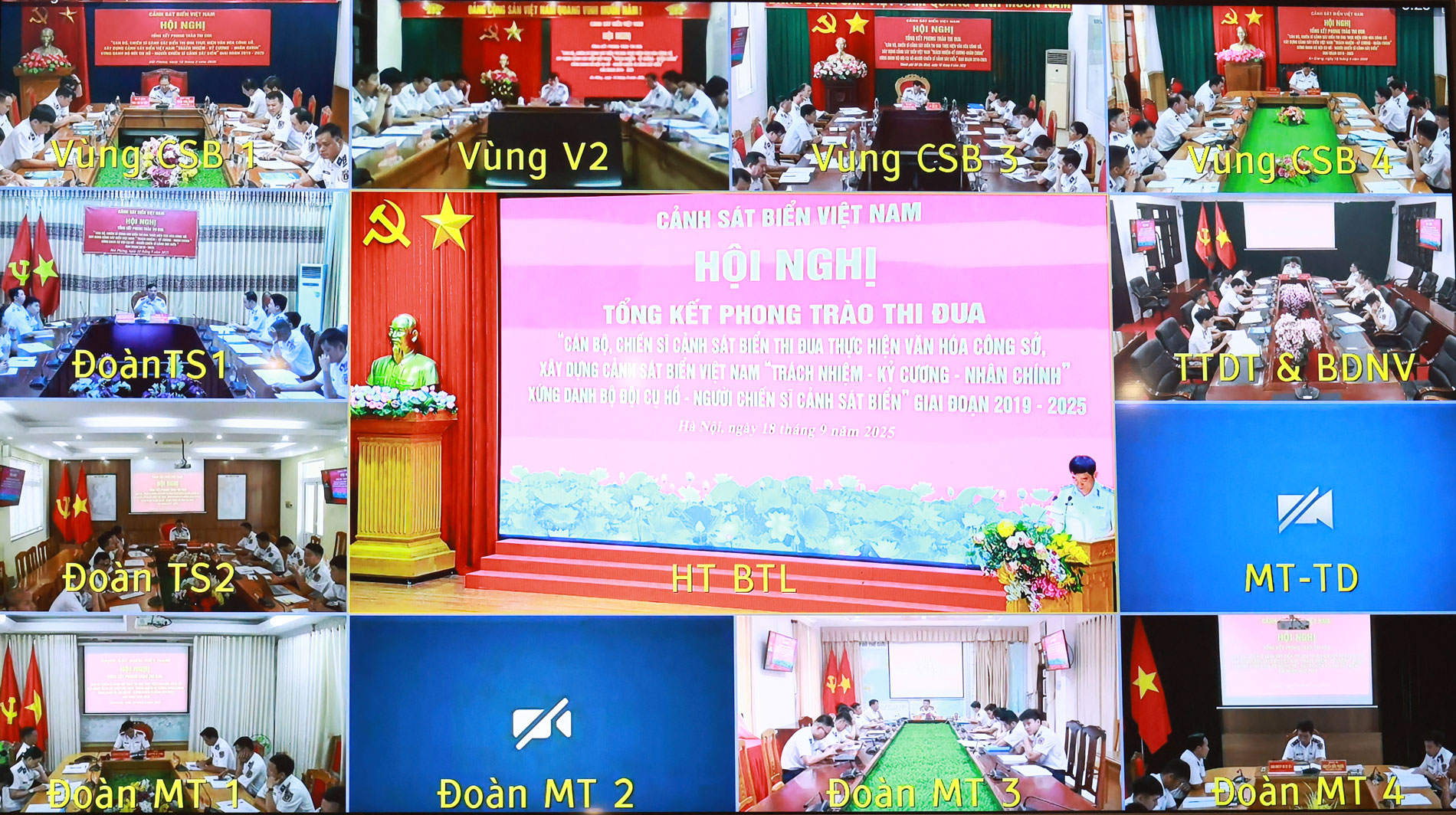 Hội nghị được tổ chức trực tiếp kết hợp trực tuyến đến 11 điểm cầu trong toàn lực lượng. Hội nghị được tổ chức trực tiếp kết hợp trực tuyến đến 11 điểm cầu trong toàn lực lượng.