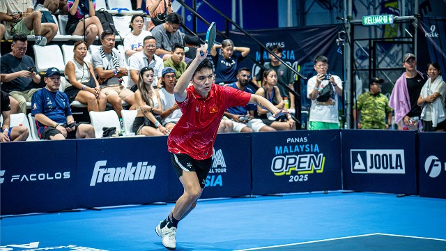 Pickleball phát triển mạnh mẽ tại Việt Nam trong thời gian gần đây, hình thành lứa vận động viên trẻ nổi bật như Trịnh Linh Giang, Lý Hoàng Nam, Lê Xuân Đức... - Ảnh: UPA