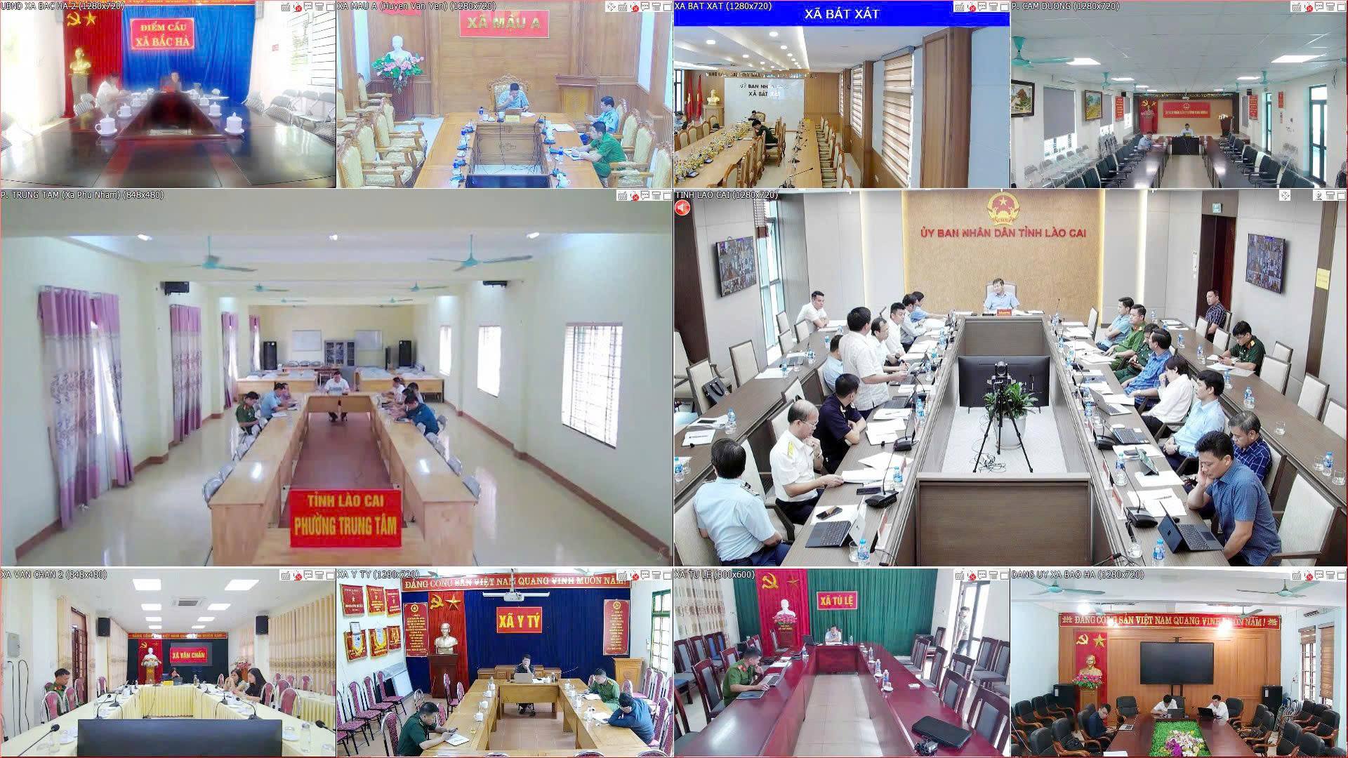 Các điểm cầu ở xã, phường trên địa bàn tỉnh