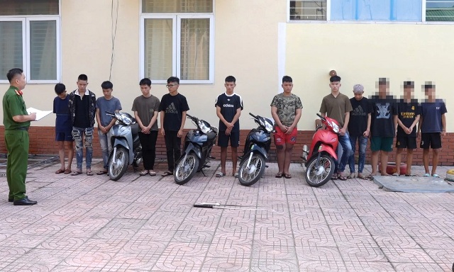 Nghệ An: Khởi tố, tạm giam 8 đối tượng gây rối trật tự công cộng