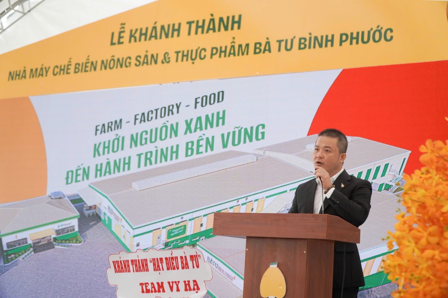 Ông Trần Văn Sơn - Chủ tịch HĐQT Công ty Cổ Phần Tập Đoàn Gia Bảo, chia sẻ tại sự kiện