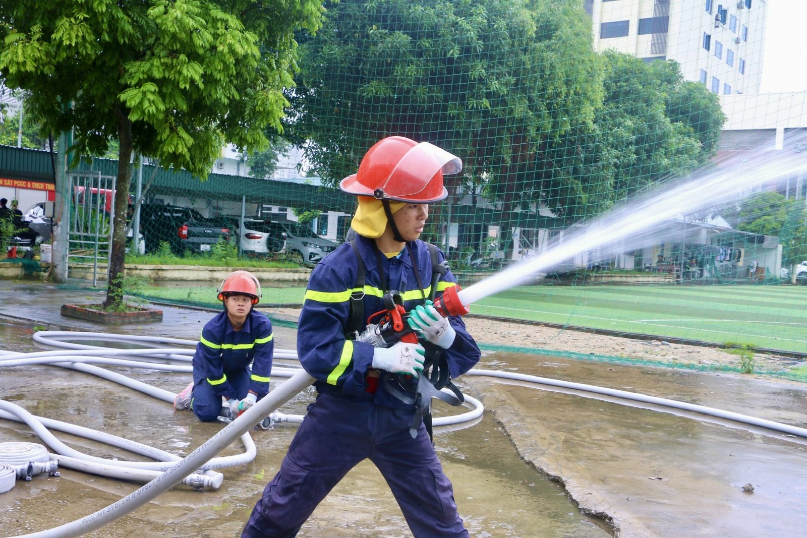 iểm tra về kỹ thuật cá nhân, việc thực hiện quy trình, nguyên tắc chữa cháy và cứu nạn, cứu hộ