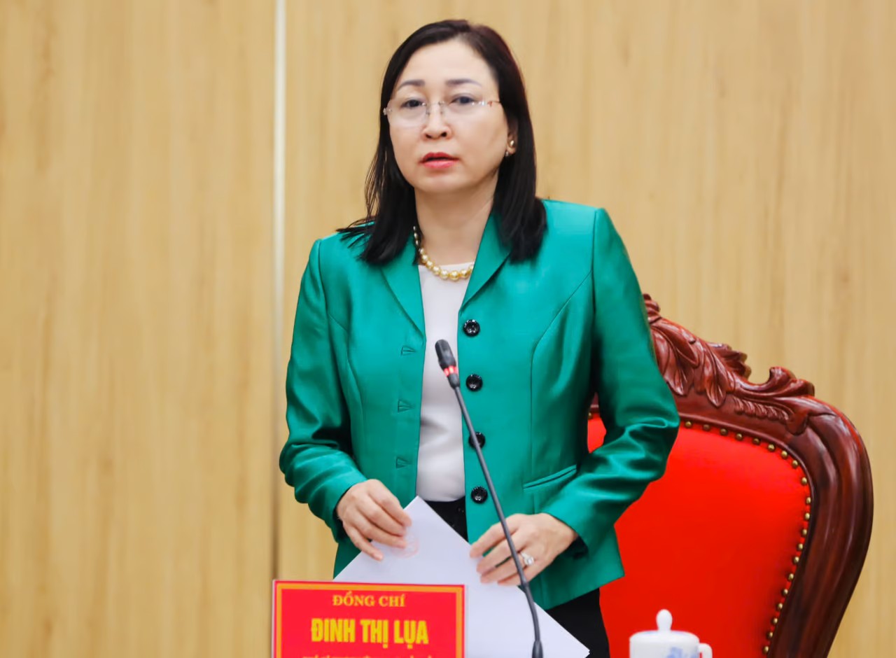 Phó Bí thư Thường trực Tỉnh ủy Ninh Bình, Trưởng Tiểu ban Tuyên truyền Đại hội Đinh Thị Lụa