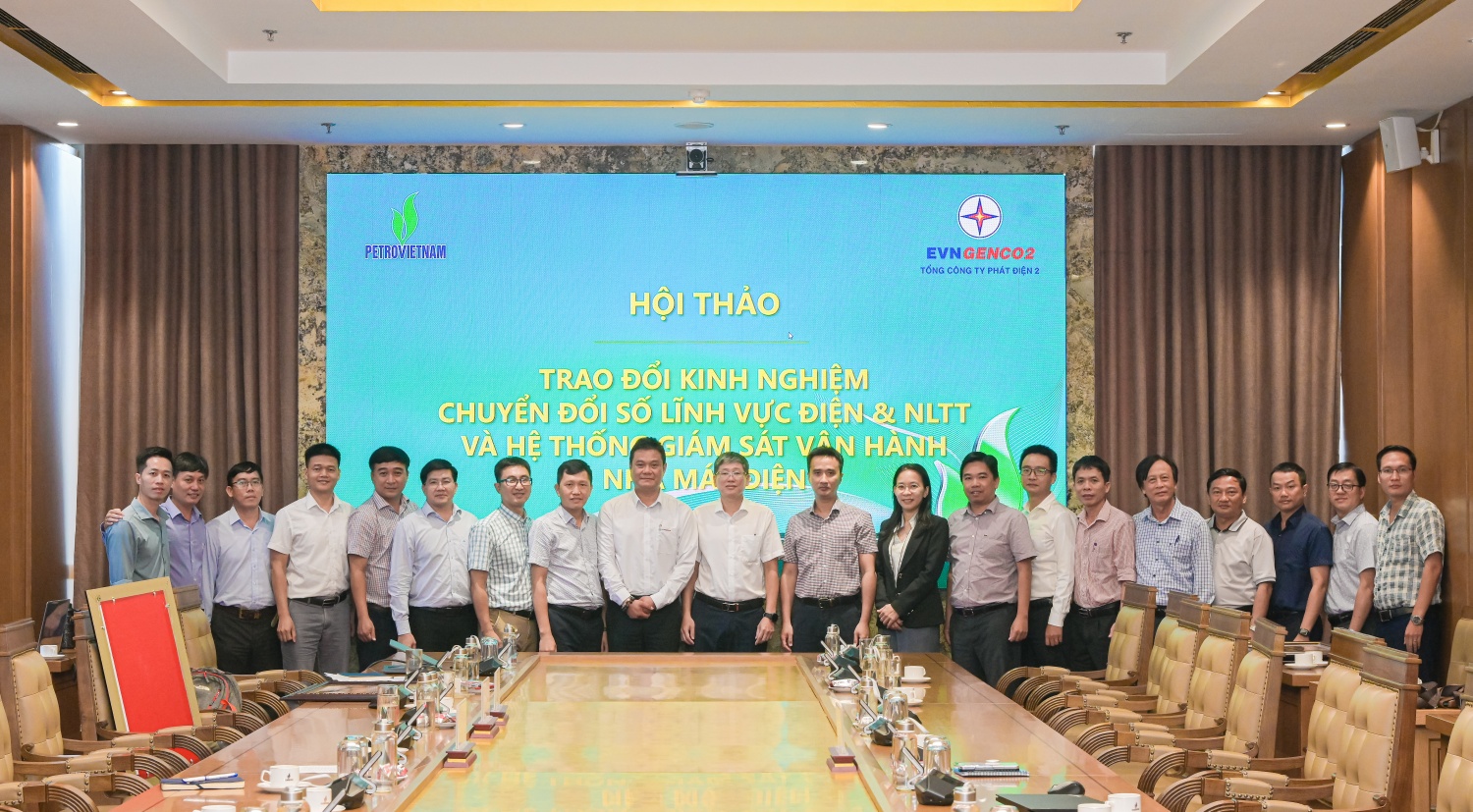 Petrovietnam trao đổi hợp tác với EVNGENCO2 về chuyển đổi số trong lĩnh vực điện và năng lượng tái tạo