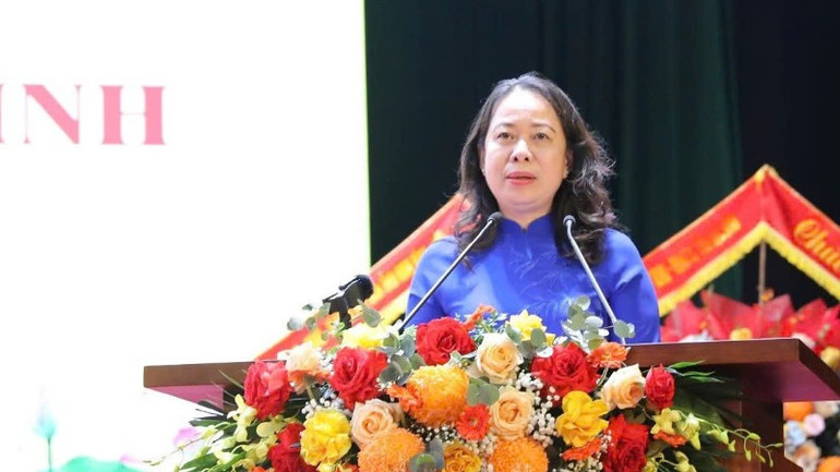 Phó Chủ tịch nước Võ Thị Ánh Xuân phát biểu tại Đại hội.