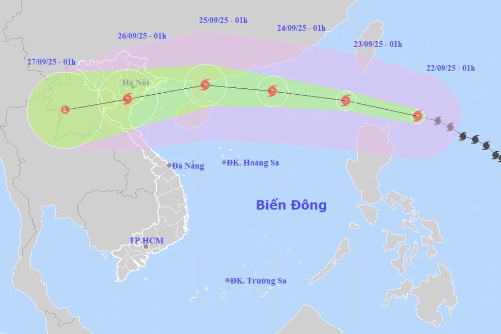 Siêu bão Ragasa có cường độ mạnh tương đương cường độ mạnh nhất của cơn bão số 3 (Yagi) năm 2024