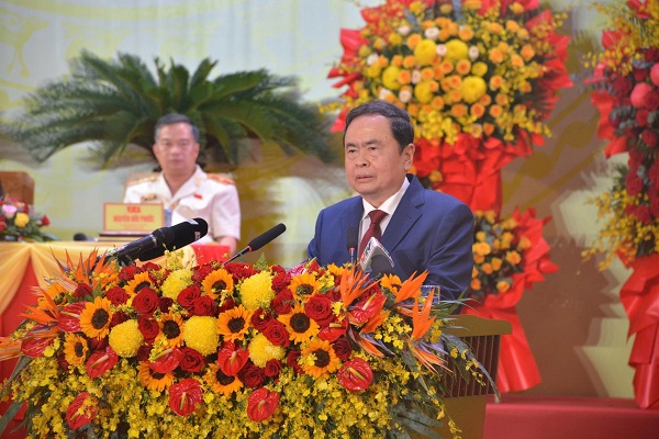 Ông Trần Thanh Mẫn, Ủy viên Bộ Chính trị, Chủ tịch Quốc hội phát biểu chỉ đạo Đại hội. Ông Trần Thanh Mẫn, Ủy viên Bộ Chính trị, Chủ tịch Quốc hội phát biểu chỉ đạo Đại hội.