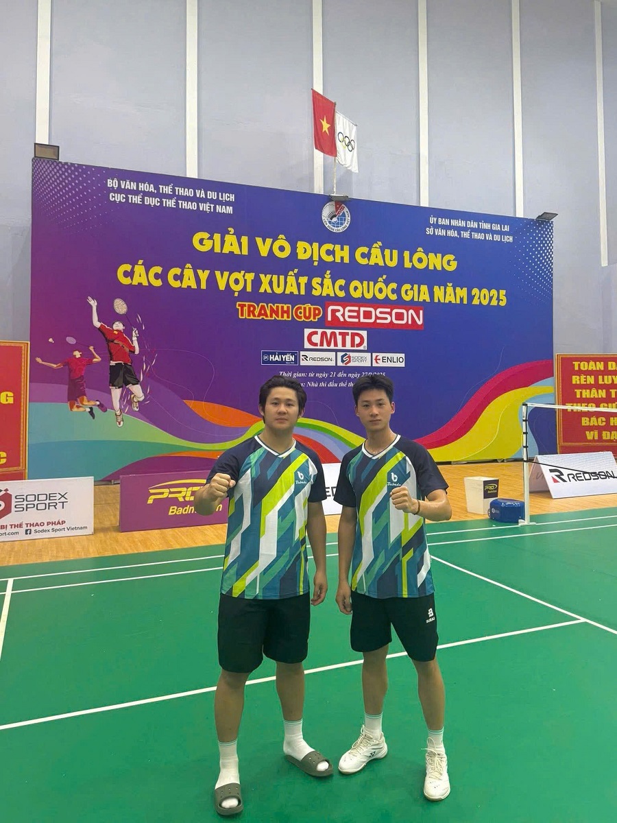 Trần Đình Mạnh - Nguyễn Đình Hoàng của Lâm Đồng, cặp vận động viên top 1 đôi nam hiện nay Trần Đình Mạnh - Nguyễn Đình Hoàng của Lâm Đồng, cặp vận động viên top 1 đôi nam hiện nay