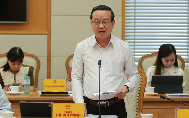 Phó Chủ tịch UBND TPHCM Bùi Minh Thạnh phát biểu tại cuộc họp - Ảnh: VGP/Minh Khôi Phó Chủ tịch UBND TPHCM Bùi Minh Thạnh phát biểu tại cuộc họp - Ảnh: VGP/Minh Khôi