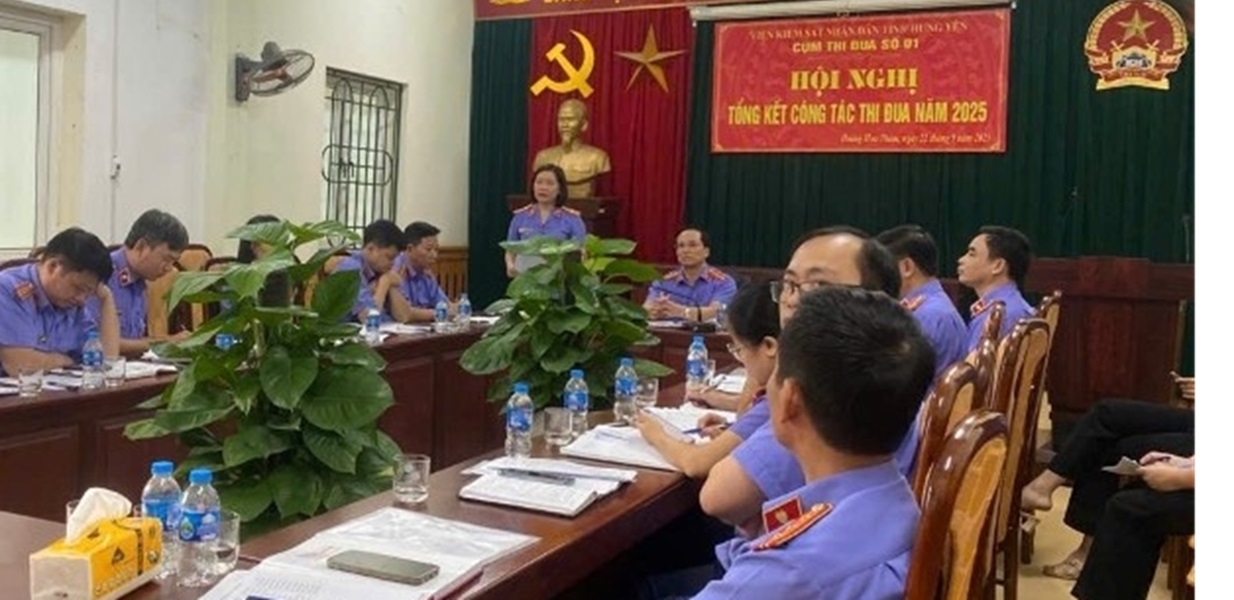 Lãnh đạo VKSND khu vực 1 phát biểu tại hội nghị