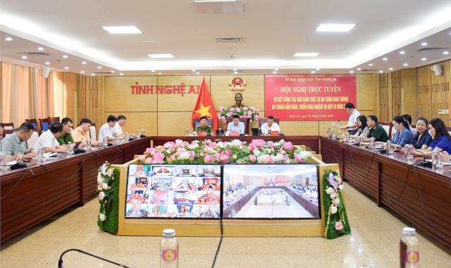 Nghệ An quyết liệt triển khai nhiệm vụ bảo đảm an toàn giao thông cuối năm 2025.