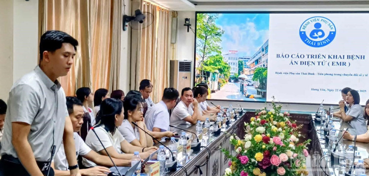 Bệnh viện Phụ sản Thái Bình công bố triển khai bệnh án điện tử