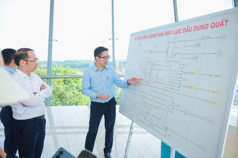 Sơ đồ công nghệ Nhà máy lọc dầu Dung Quất - Ảnh: VGP/TG