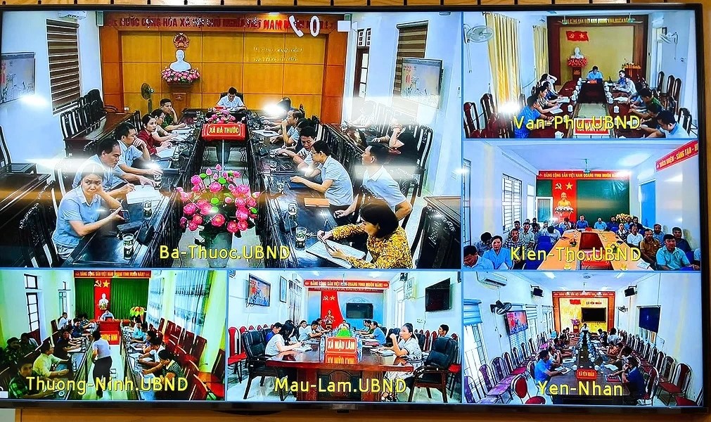 Phó Chủ tịch UBND tỉnh Thanh Hóa họp trực tuyến với 76 xã miền núi triển khai công tác ứng phó bão số 9